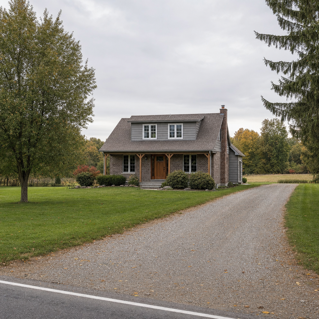 A calm single-family home exterior on a quiet Washington street, representing the household size and daily water use that decides how often a septic tank needs pumping